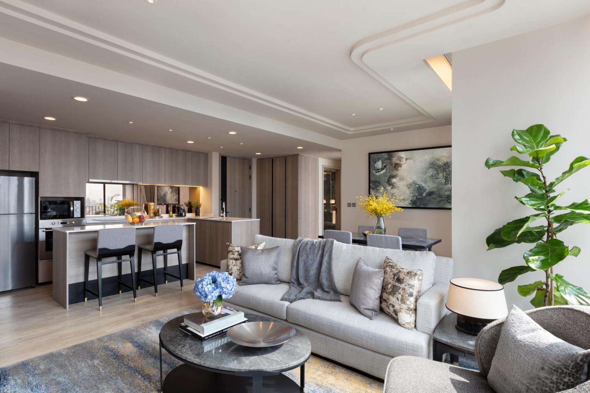 Hotel Ascott Thonglor Bangkok Exteriér fotografie The interior of a typical apartment