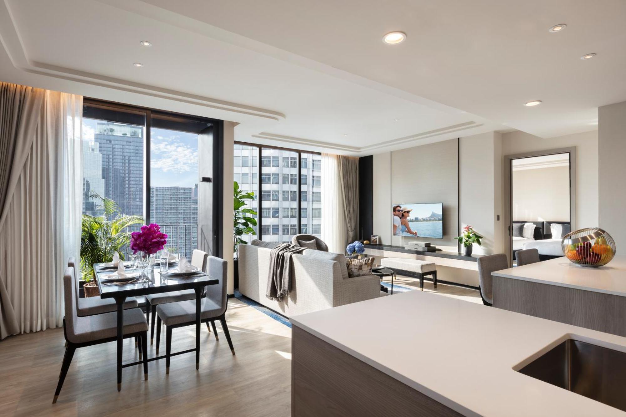 Hotel Ascott Thonglor Bangkok Exteriér fotografie The interior of a typical apartment