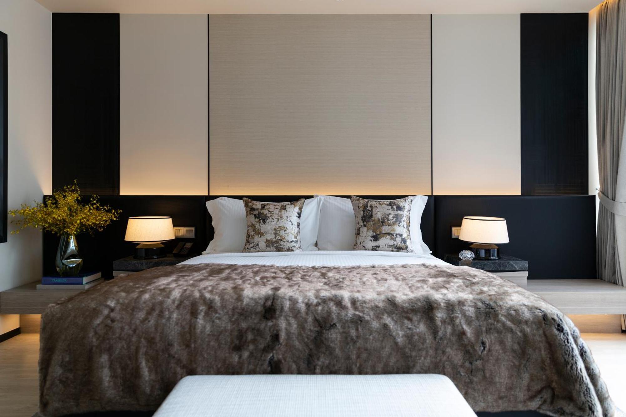 Hotel Ascott Thonglor Bangkok Exteriér fotografie A bedroom at The Hari